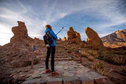 najboljše gopro selfie palice popotnica v parku teide