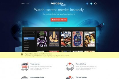 gli spettacoli sui tribunali chiudono uno degli ultimi principali siti Web di popcorn time