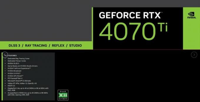 Rumores de teaser de lançamento da RTX 4070 Ti.