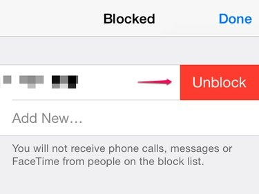 Iphone-urile nu sună pentru numerele blocate.