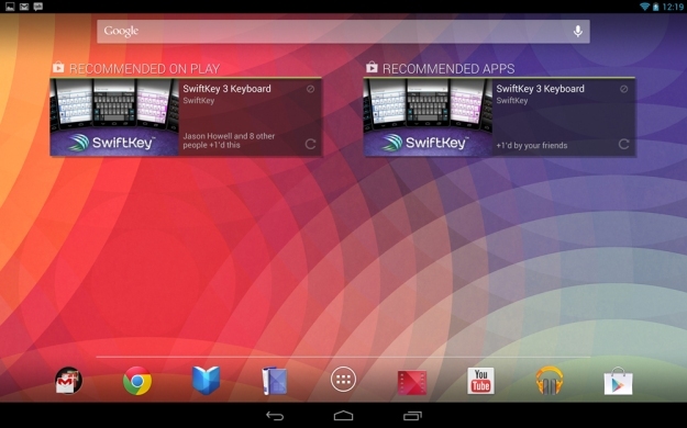Google Nexus 10 преглед на приложения за скрийншот таблет Android
