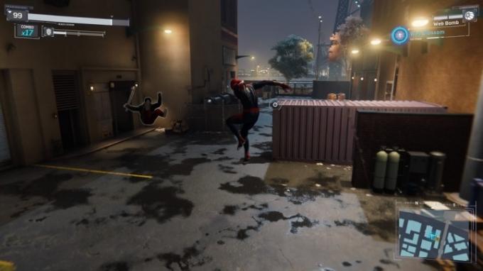 marvel's spider-man dövüş giysisi mod kılavuzu havada tutun