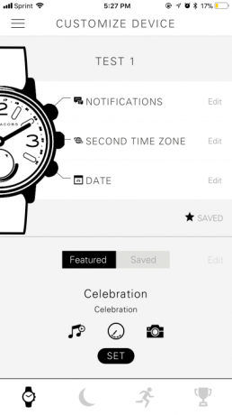 marc jacobs riley ekran aplikacji do recenzji hybrydowego smartwatcha 11