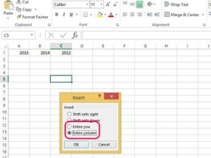 วิธีแทรกแถวหรือคอลัมน์ในสเปรดชีต Excel