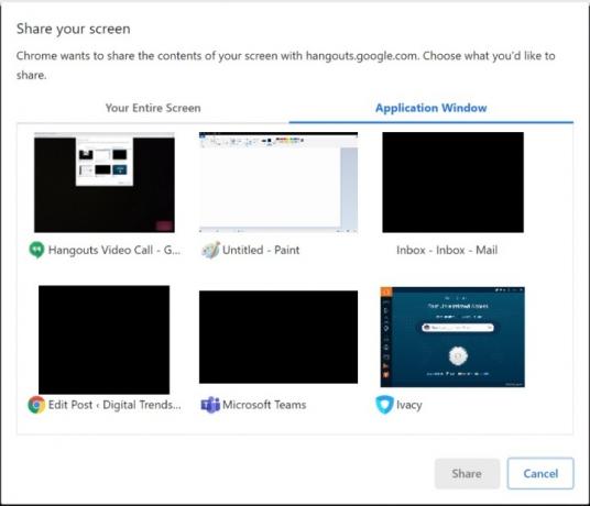 Alternativ för skärmdelning i Google Hangouts