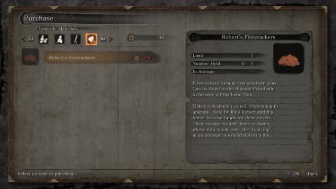 Sekiro: Shadows Die Twice Item Buying Guide