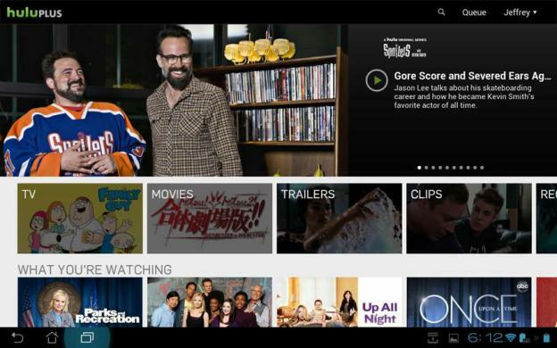 Asus Transformer Pad Infinity Review Screenshot Hulu Plus Google Android Tablet