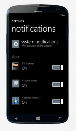 O que queremos Configurações rápidas do Windows Phone 8.1