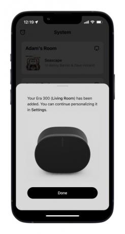 אפליקציית Sonos עבור iOS.