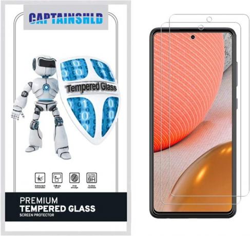 CaptainShld skjermbeskytter i herdet glass til Samsung Galaxy A72