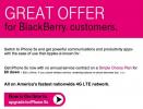 „BlackBerry“ bosas „pasipiktino“ „T-Mobile“ „iPhone“ reklama