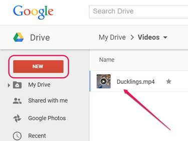 Încărcați videoclipul pe Google Drive.