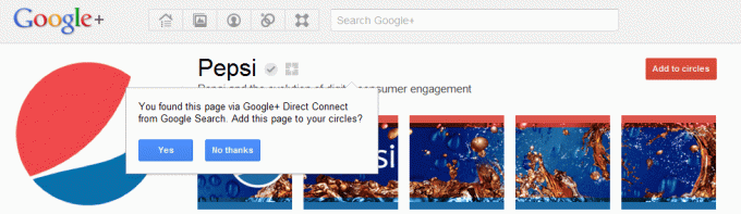Google+ 直接接続