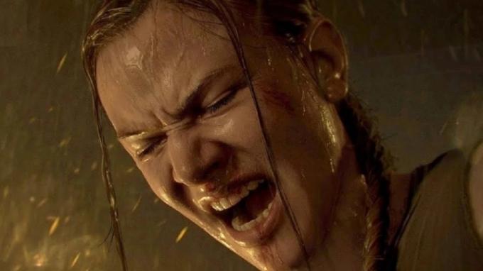 Abby berteriak di The Last of Us Part II