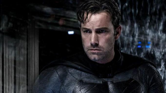 Ben Affleck como Batman sem máscara em Batman v Superman: Dawn of Justice.