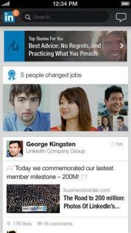 Лучшие приложения недели Скриншот обновления LinkedIn