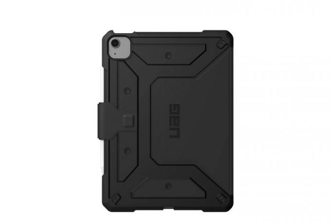 Custodia UAG Metropolis serie SE per iPad Air 5 che mostra la sua robusta protezione.