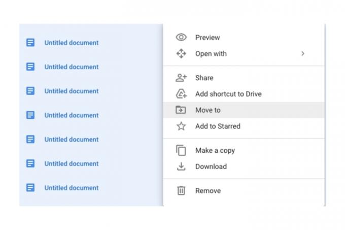 การเลือกหลายไฟล์บน Google Drive และย้ายไฟล์ทั้งหมดไปยังโฟลเดอร์