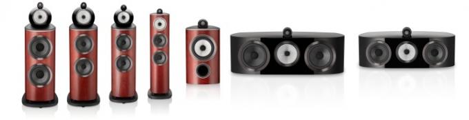 Bowers & Wilkins 800 Series Diamond D4-luidsprekerfamilie.