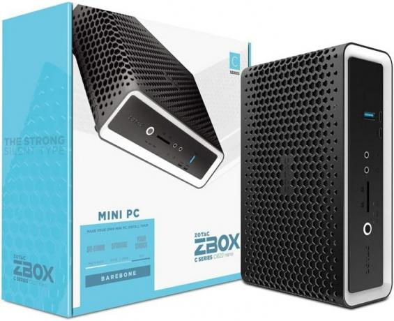 O Zotac Zbox, dentro e fora da embalagem.