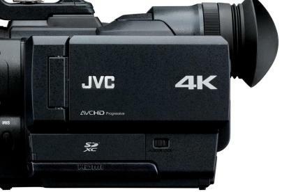 JVC、特大スーパー35mmセンサーをマイクロフォーサーズ用4Kビデオカメラ「GY hmq10 サイド2」に発売