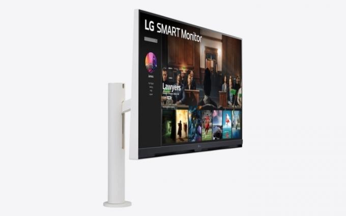 LG Smart Monitor dengan Netflix menunjukkan streaming di layar