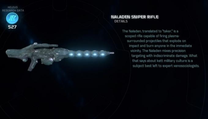 Mass Effect: Rifle de precisão Andromeda Naladen