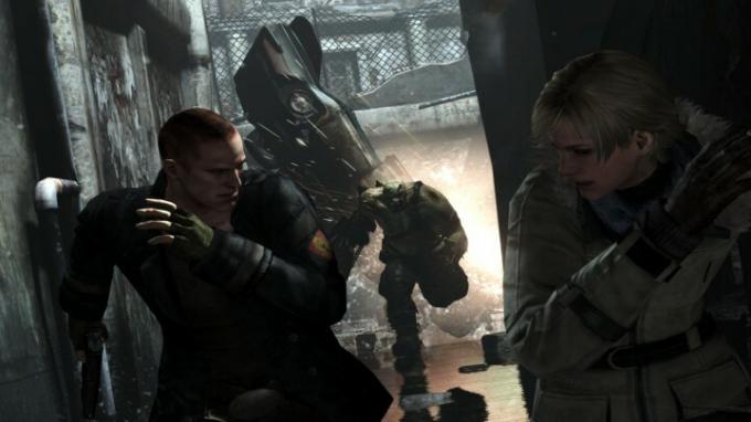 Jake Muller utíká před monstrem v Resident Evil 6.