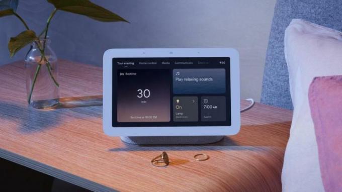 야간 모드의 Google Nest Hub