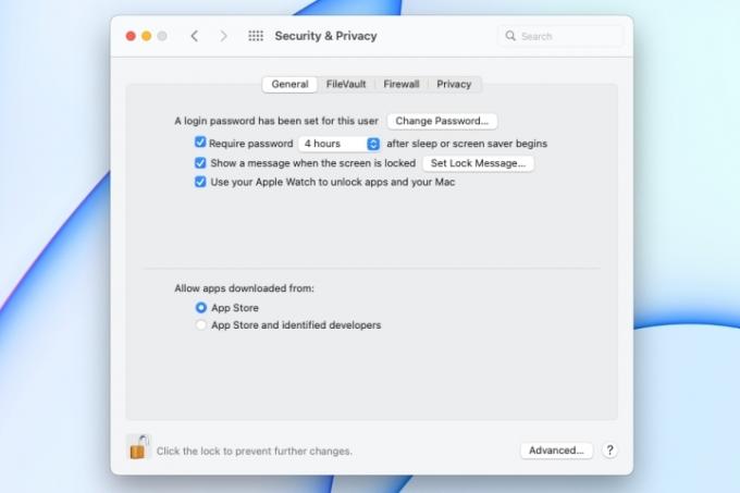 So blockieren Sie verdächtige App-Downloads im Mac Privacy Security Store