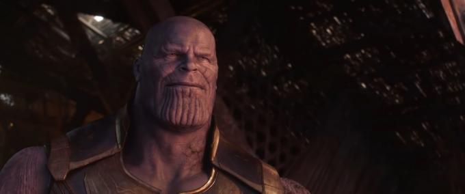 Thanos sorrindo no final de 