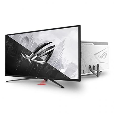 ASUS ROG Strix 43-Zoll-4K-HDR-DSC-Gaming-Monitor (XG43UQ) – UHD (3840 x 2160), 144 Hz, 1 ms, HDMI 2.1, Extreme Low Motion Blur Sync, FreeSync™ Premium Pro, DisplayHDR1000, DCI-P3 90 %, DisplayPort, USB