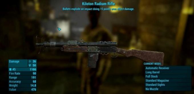 רובה קילוטון רדיום מ-Fallout 4. 