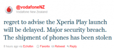 Xperia Play-försändelsen stulen, Sony Ericsson tillkännager lansering i USA; UPPDATERING: Stöld var ett jippo
