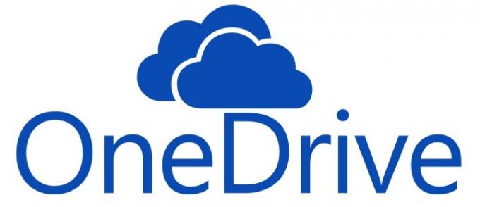 O logotipo do OneDrive.