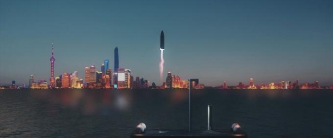 spacex bfr γη ταξίδι στην πόλη έλον μασκ