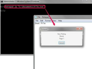 วิธีใช้ Notepad.exe จากพรอมต์คำสั่ง
