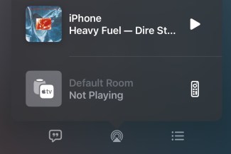 Opcja audio AirPlay w aplikacji Apple Music na iOS.