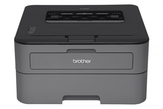 Brother-HL-L2300D sort/hvid laserprinter.