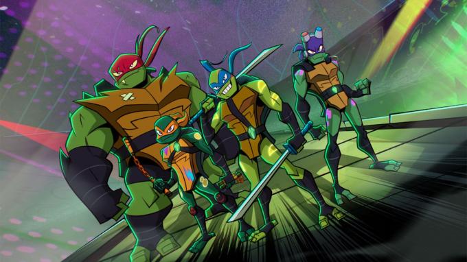 Radikálně předělaný TMNT z Rise of the Teenage Mutant Ninja Turtles.