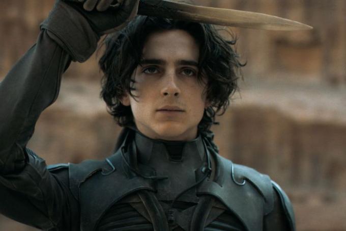 Timothee Chalamet di salah satu adegan di Dune