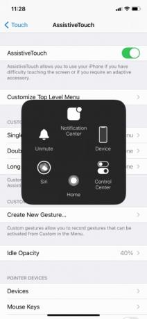 jak korzystać z iPhone'a z uszkodzonym przyciskiem Home, aktualizacja pomocniczego menu dotykowego najwyższego poziomu 1