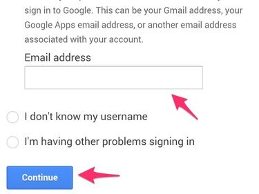 Введіть адресу Gmail і натисніть Продовжити.