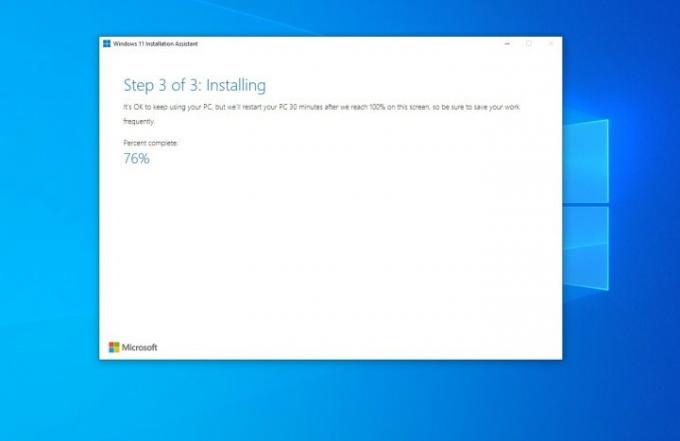 Passaggio 3 dell'installazione di Windows 11.