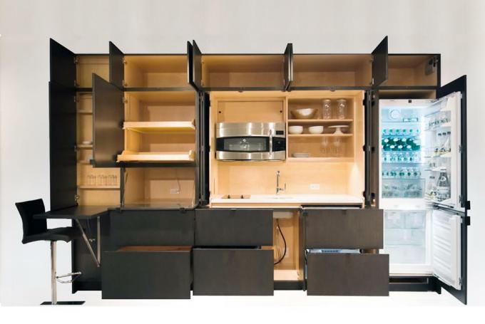 найкращі меблі для невеликих приміщень невидима кухня 3