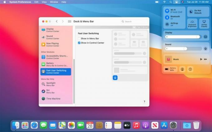 Как да използвате Control Center в MacOS Big Sur