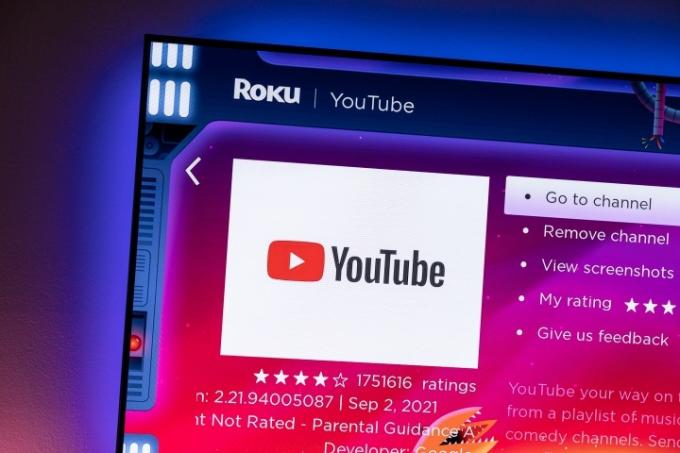 YouTube sur Roku.