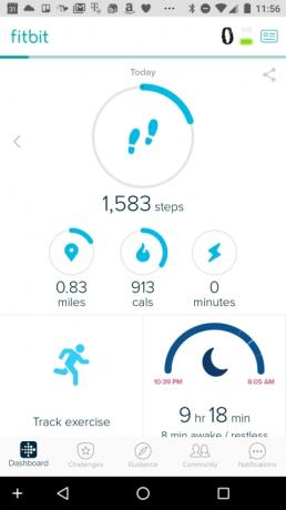 fitbit alta hr tracker recension skärmdump 20170404 115645