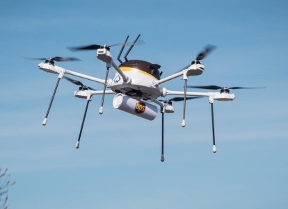 ups test drone leverancer cyphy partnerskab