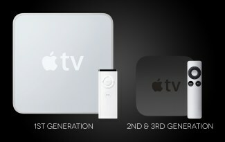 Pokolenia Apple TV